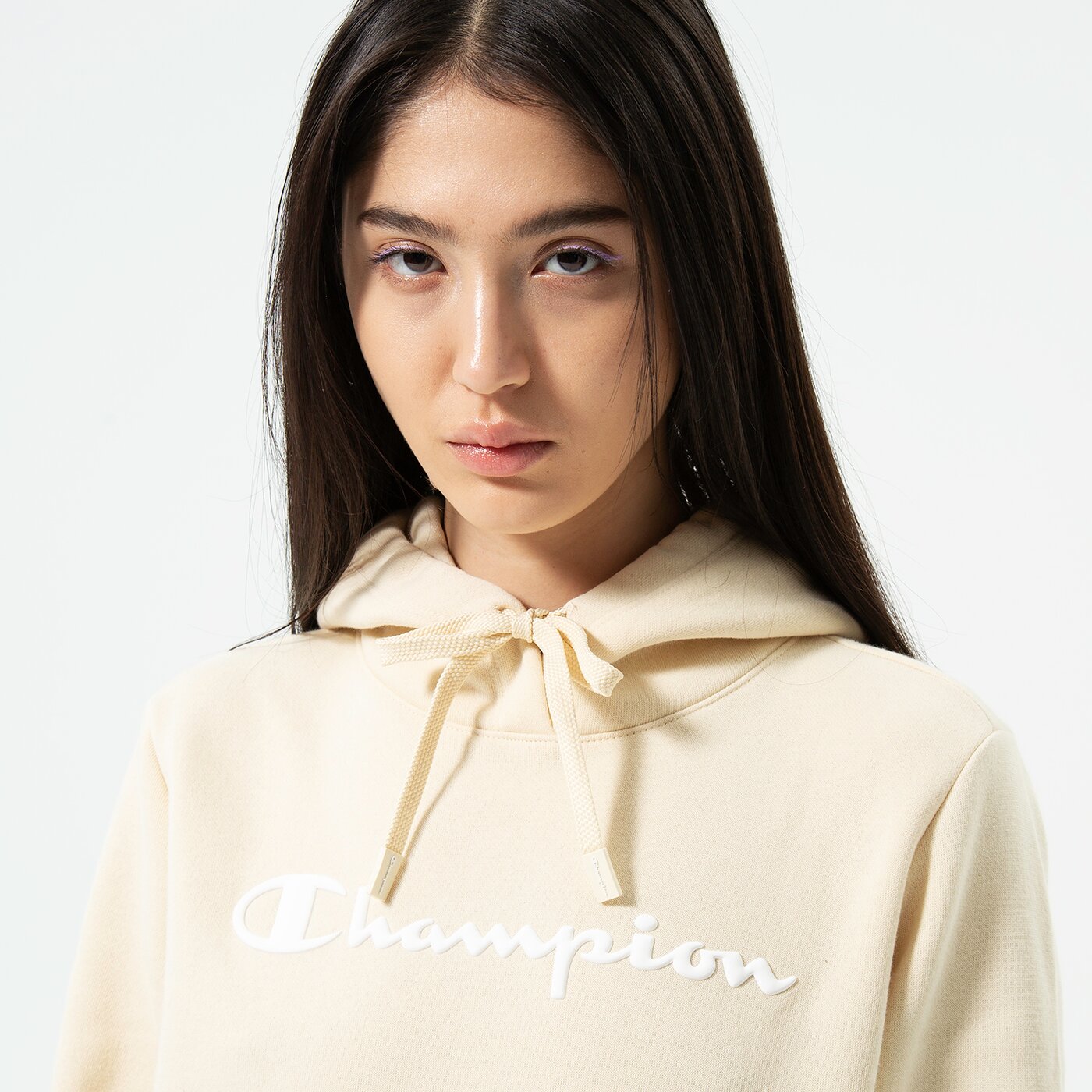 CHAMPION HOODIE HOODED SWEATSHIRT Beige