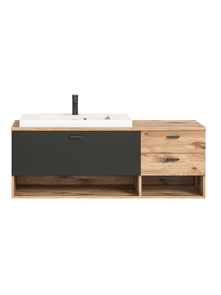 ebuy24 Waschbeckenunterschrank Grado Eiche 140 x 48 cm günstig kaufen onesize