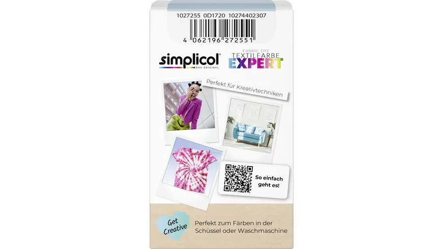 simplicol Textilfarbe Expert Gletscher-Blau 150 g