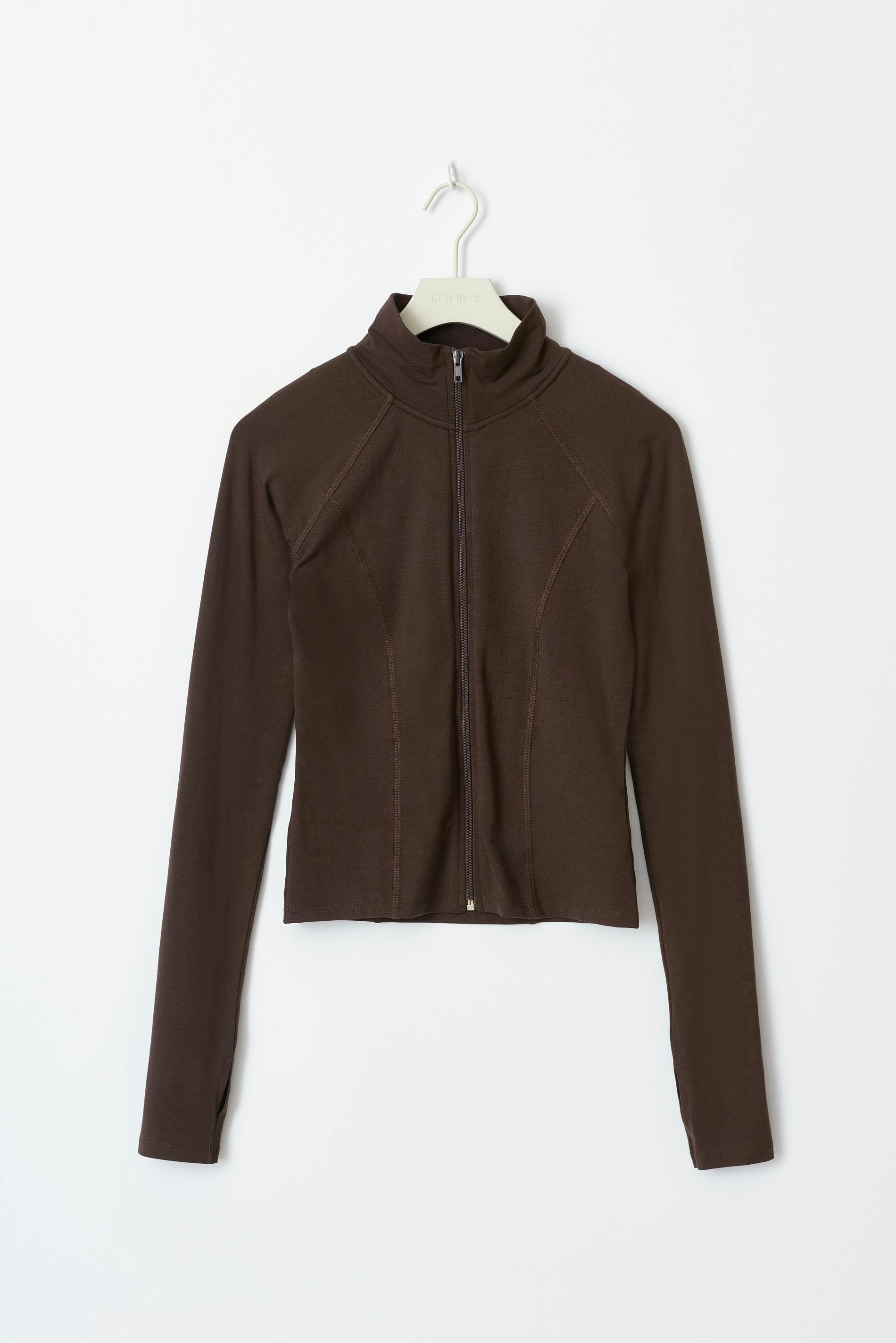 Soft touch zip jacket