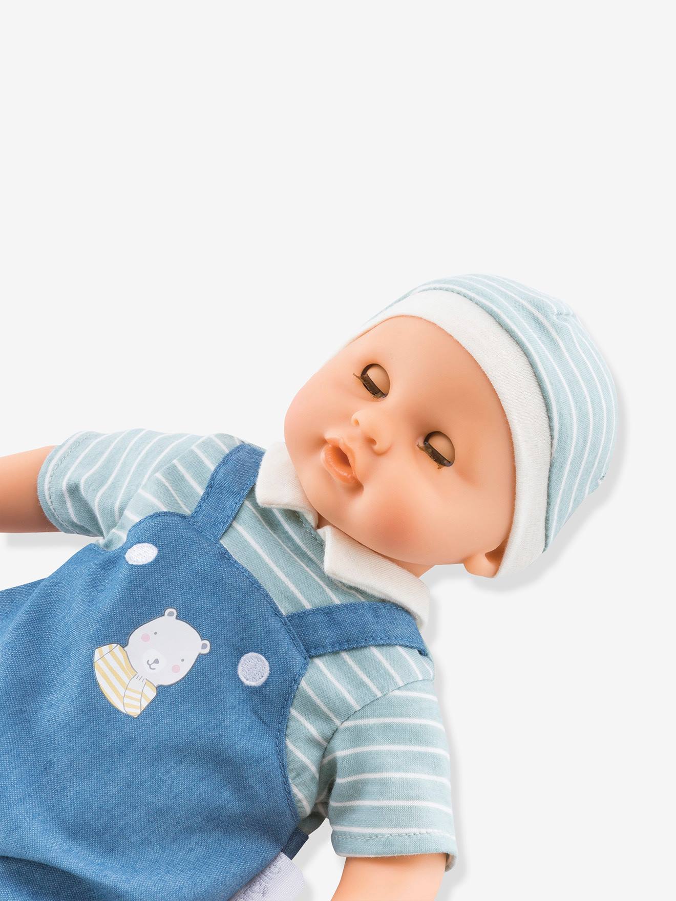 Poupée Bébé câlin Maël COROLLE bleu ciel