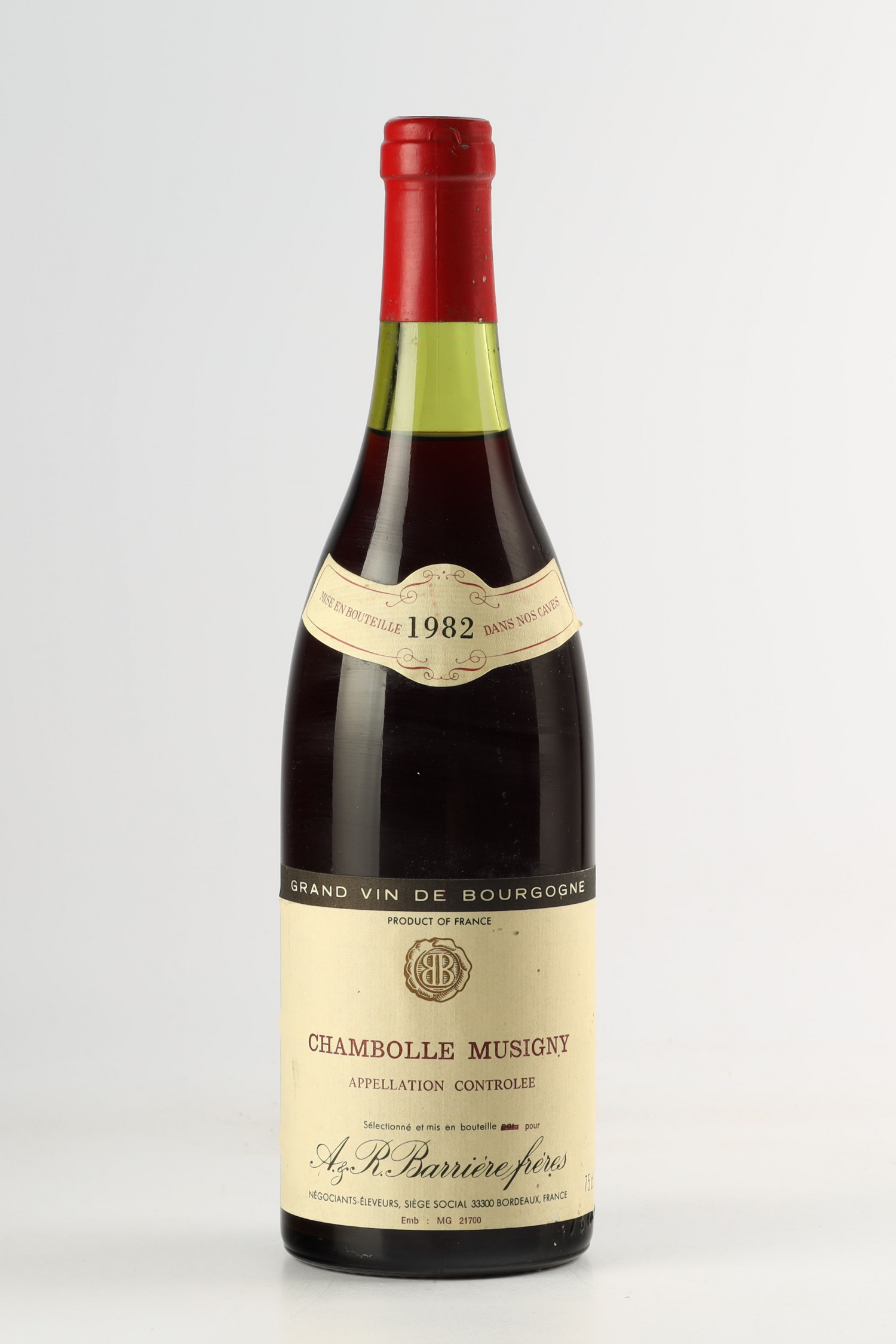 Barriere 1982, Chambolle Musigny