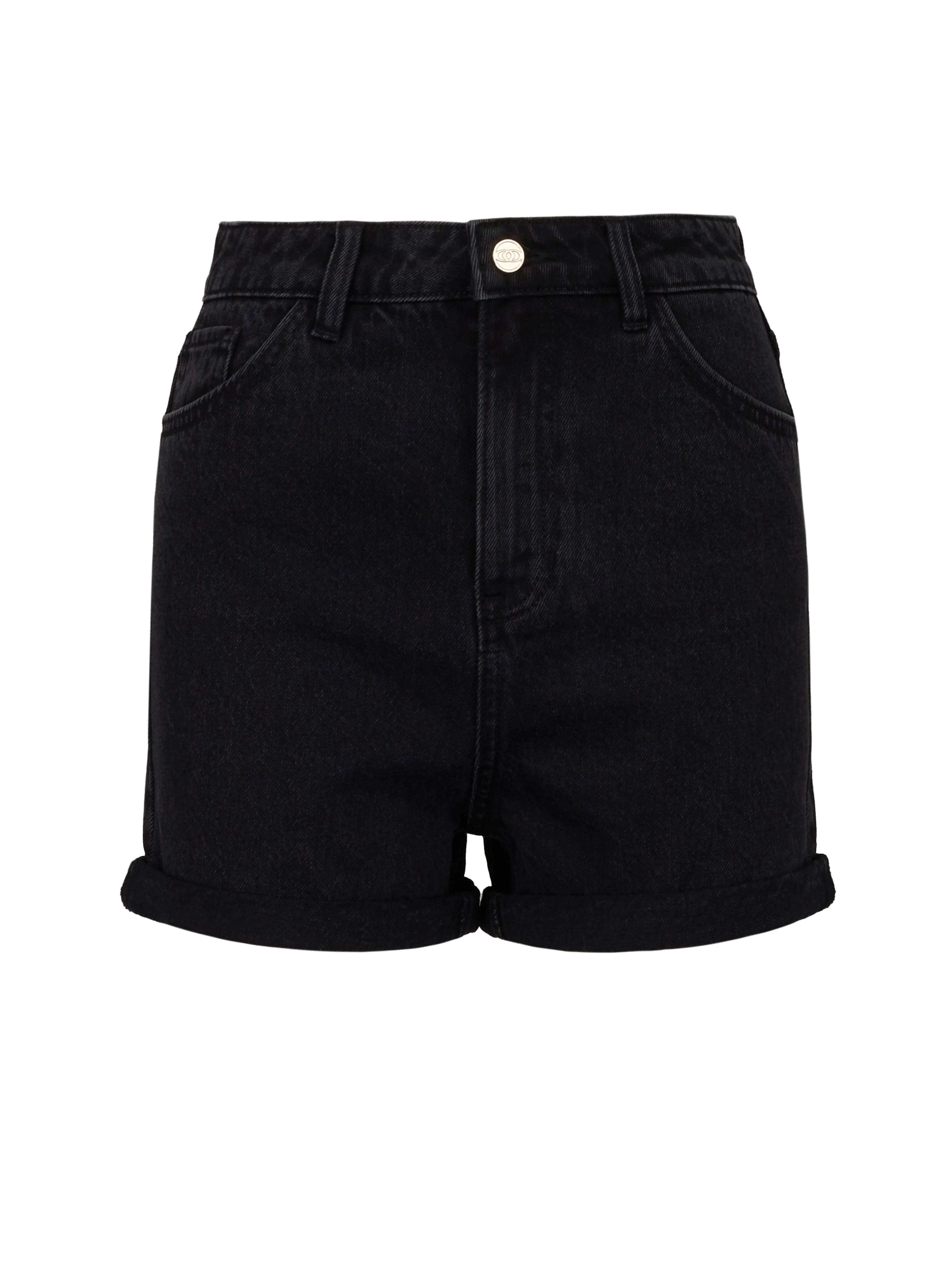 Schwarze Damen-Jeans-Shorts ORSAY