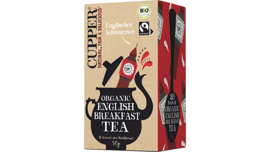 CUPPER Organic English Breakfast Tea 50 g