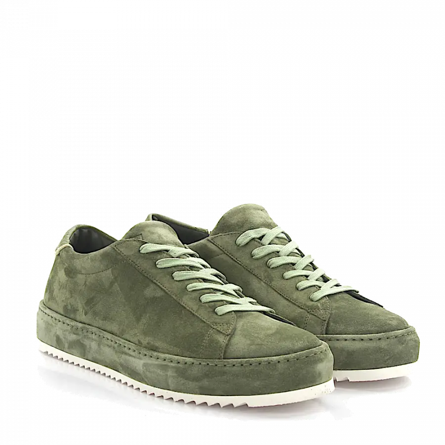 Philippe Model - Sneaker Marais L U Veloursleder grün - grün