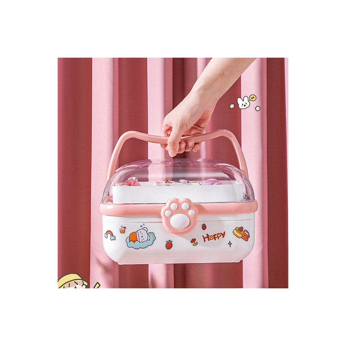 Aufbewahrungsbox für Kinderschmuck und Haarschmuck Aufbewahrungsbox für Kinderschmuck, Haarnadel, Haarnadel, Kopfschmuck