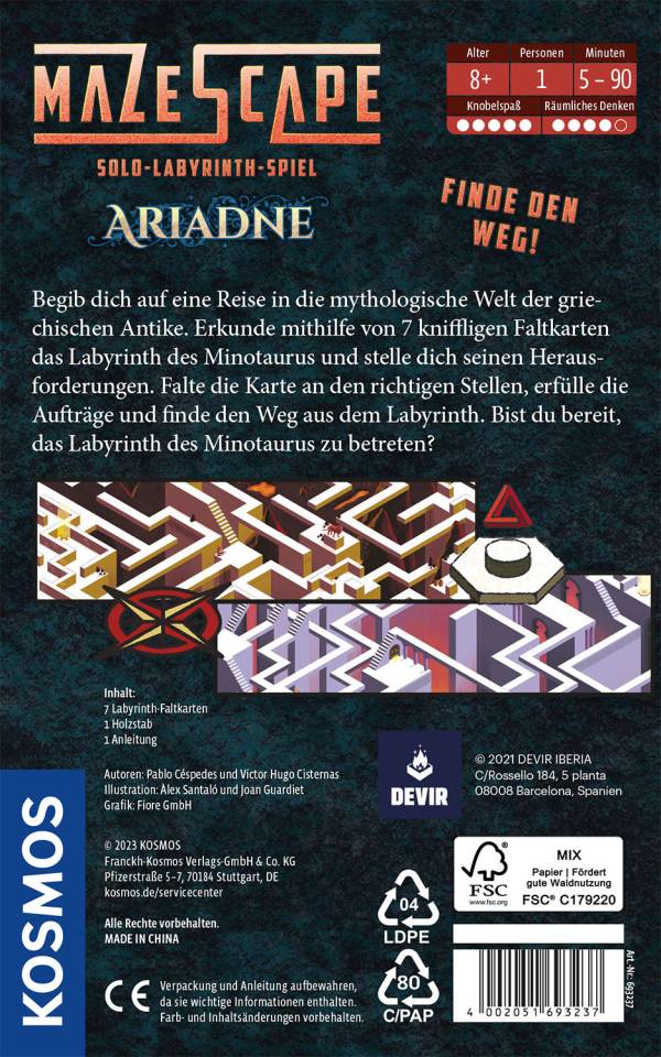 Mazescape Ariadne  (deutsch)