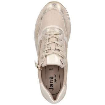Jana Sneaker Schnürer in gold
