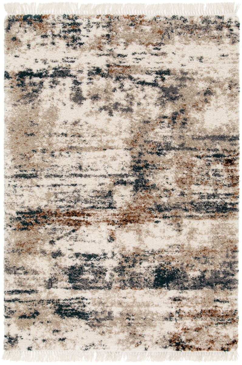 Webteppich Bedouin Creme-Blau-Grau 120 x 170 cm
