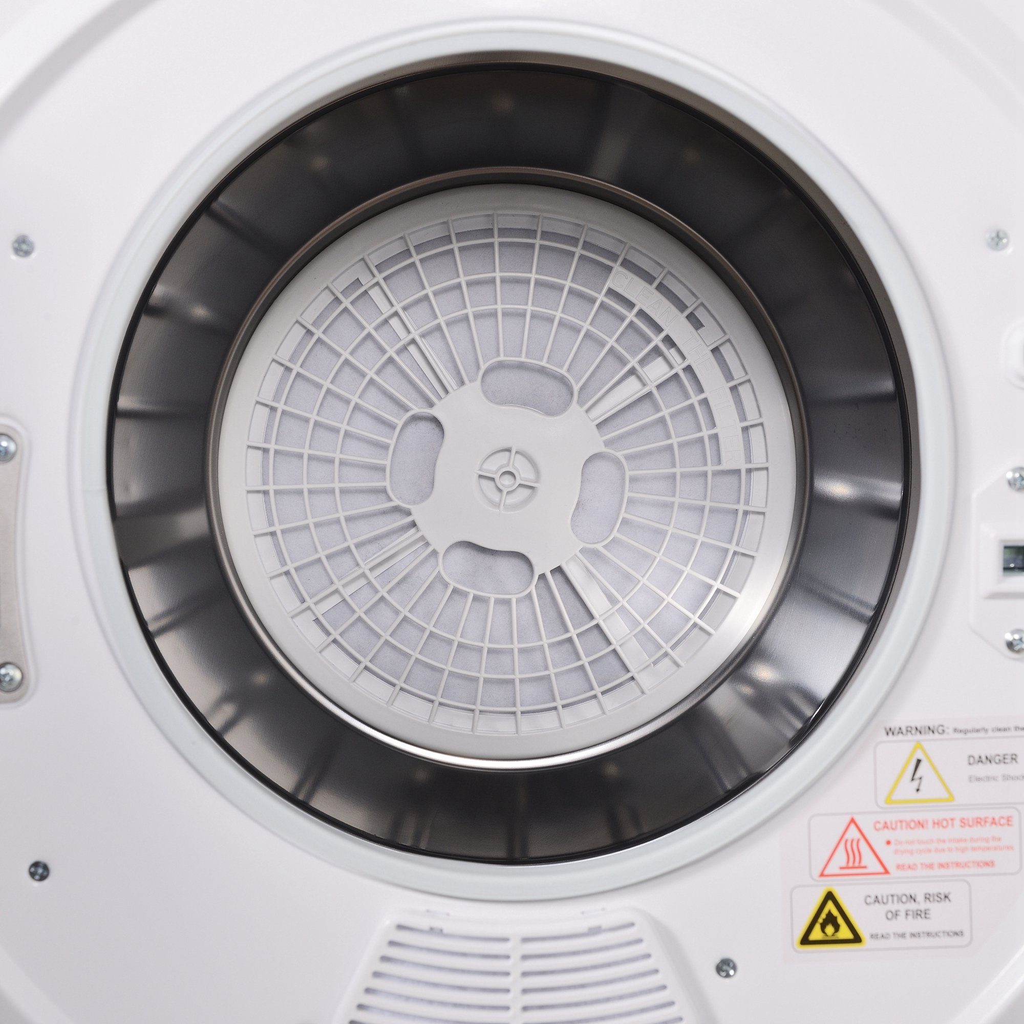 REDOM Ablufttrockner Mini tumble dryer, 2.5 kg, can be wall-mounted, simple operation, 2.5 kg, 200 minutes timer,dual filters,PTC ceramic heating,stainles steel drum