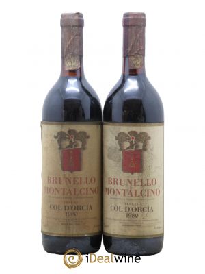 Brunello di Montalcino DOCG Col D'Orcia 1980 - Lot de 2 Bouteilles