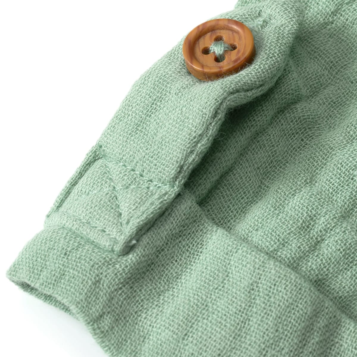 T-Shirt aus Musselin, grün, Gr. 134, 1 St