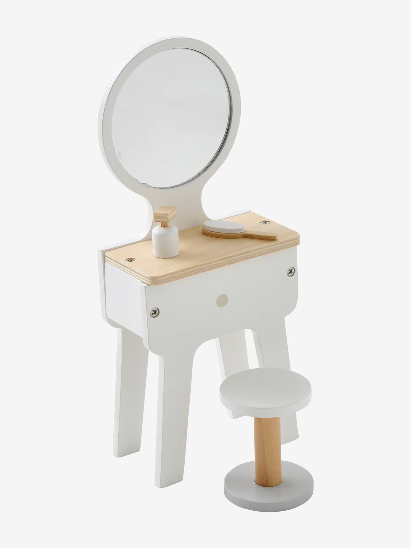 Mobilier de salle de bain pour poupée mannequin en bois FSC® blanc