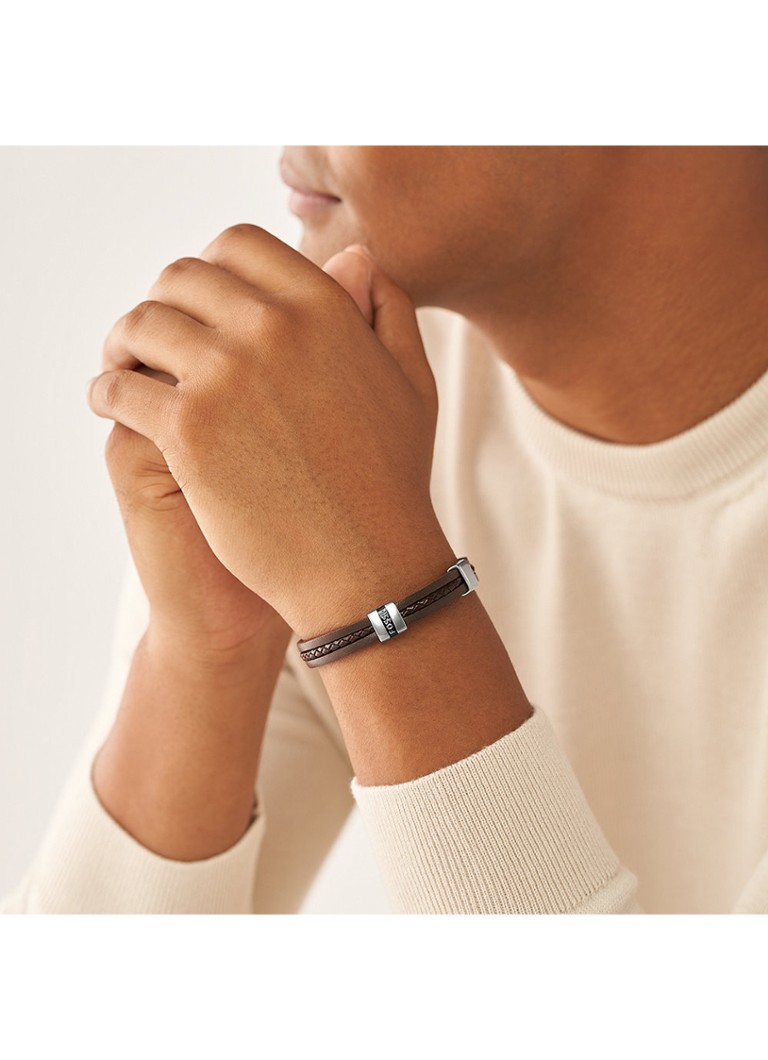 Fossil Leather Bracelet JF04133040