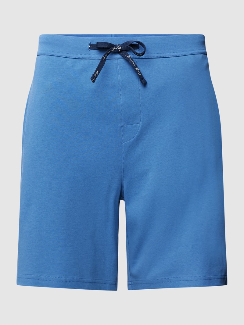 Sweatshorts mit Tunnelzug in blau