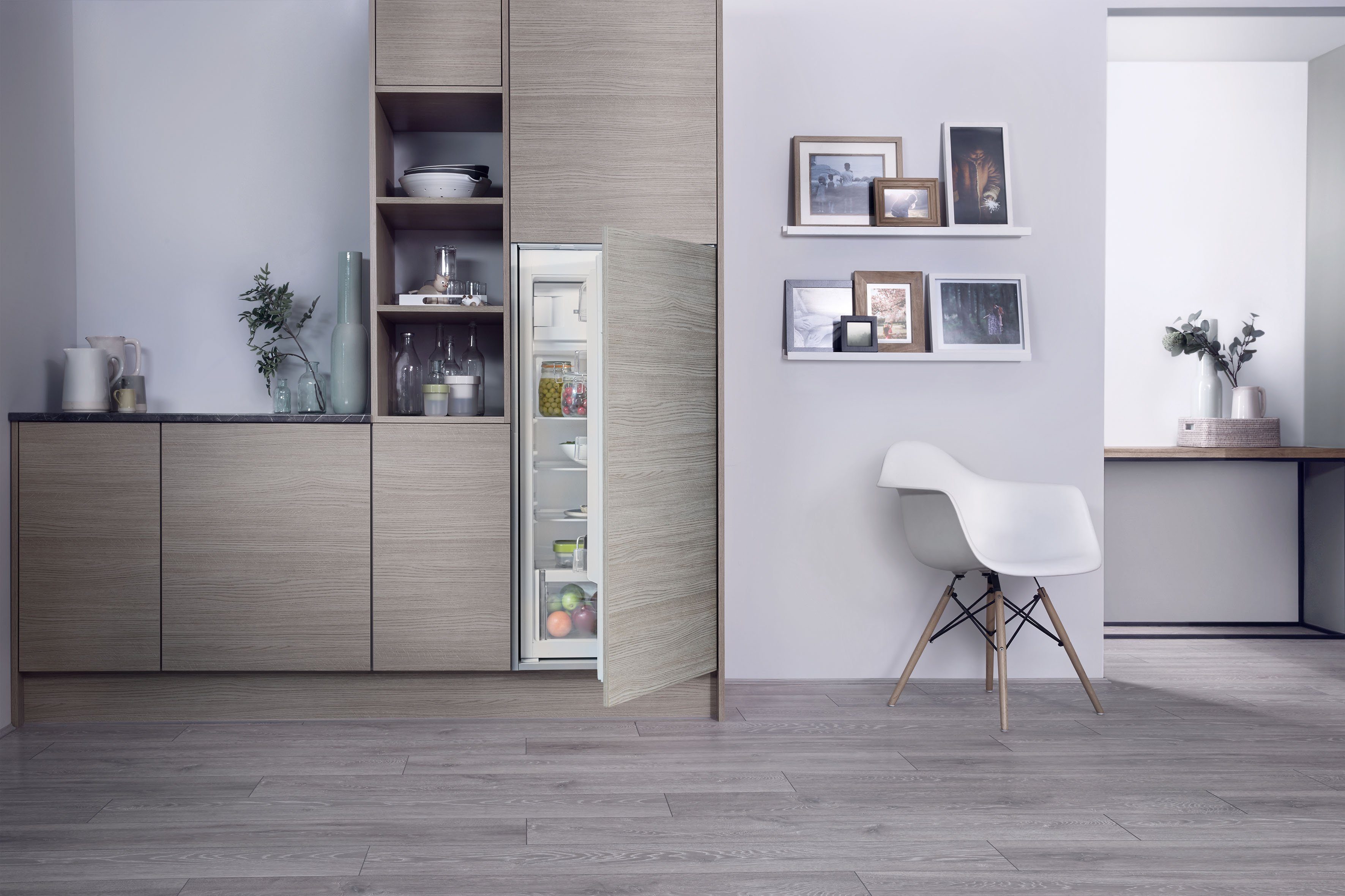 BAUKNECHT Einbaukühlschrank KSI 12GF2, 122 cm hoch, 56 cm breit