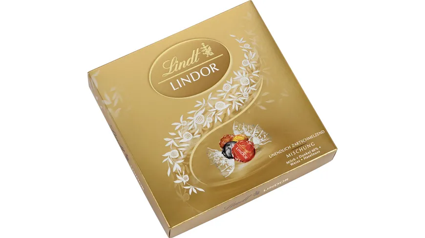 Lindt Lindor Präsent Mischung Gold 187 g