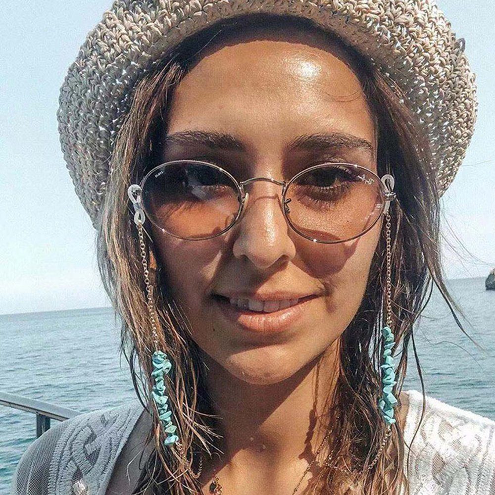 Tian Dee Brillenkette Brille Kette für Frauen Böhmischen Naturstein Lany Brille Strap