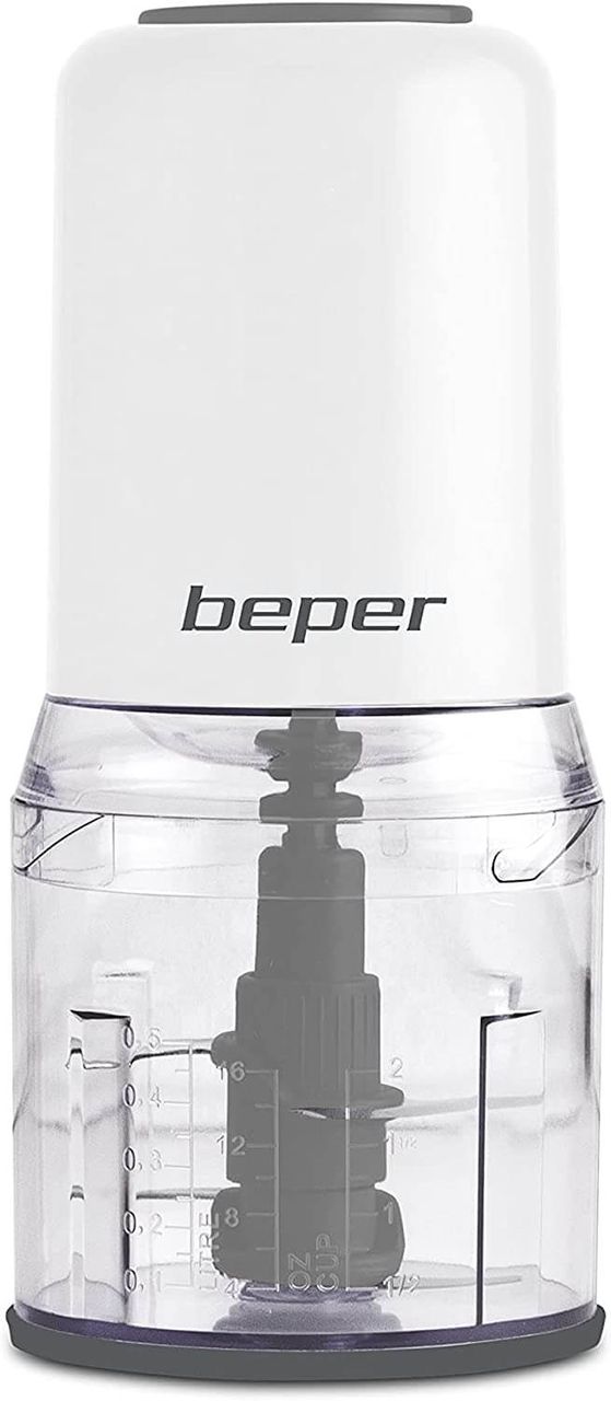 beper BP.552 Universal-Zerkleinerer mit doppelter Klinge für gleichmäßiges Mahlen und Zerkleinern