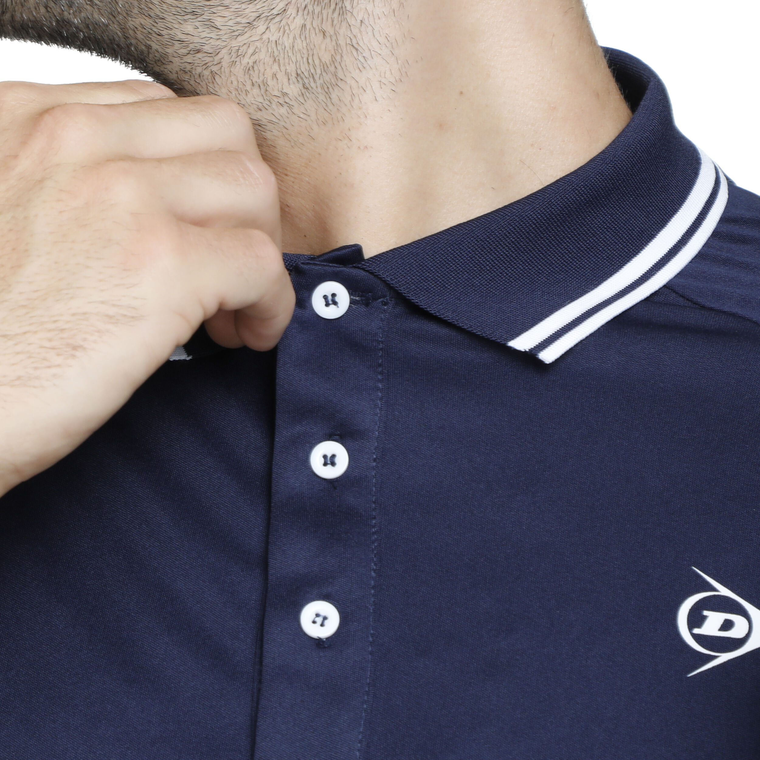 Polo Herren - Dunkelblau, Weiß