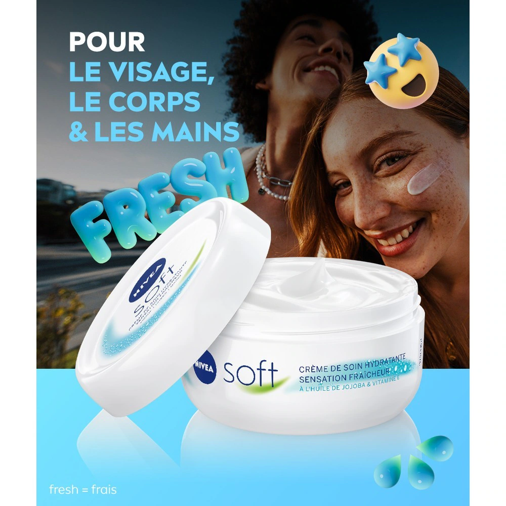 NIVEA universalus drėkinamasis kremas veidui, kūnui ir rankoms