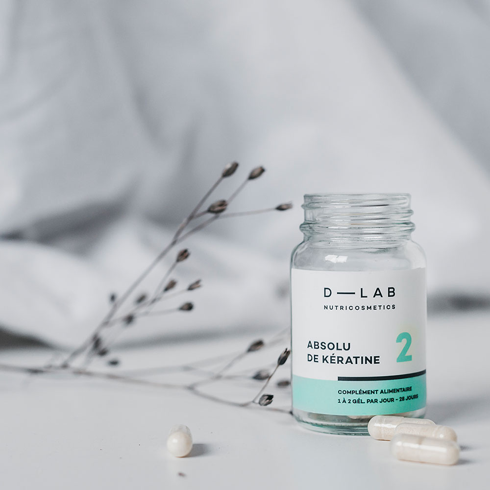 D-Lab Nutricosmetics Absolu de Kératine - 1 Mois Anti-chute & Réparation