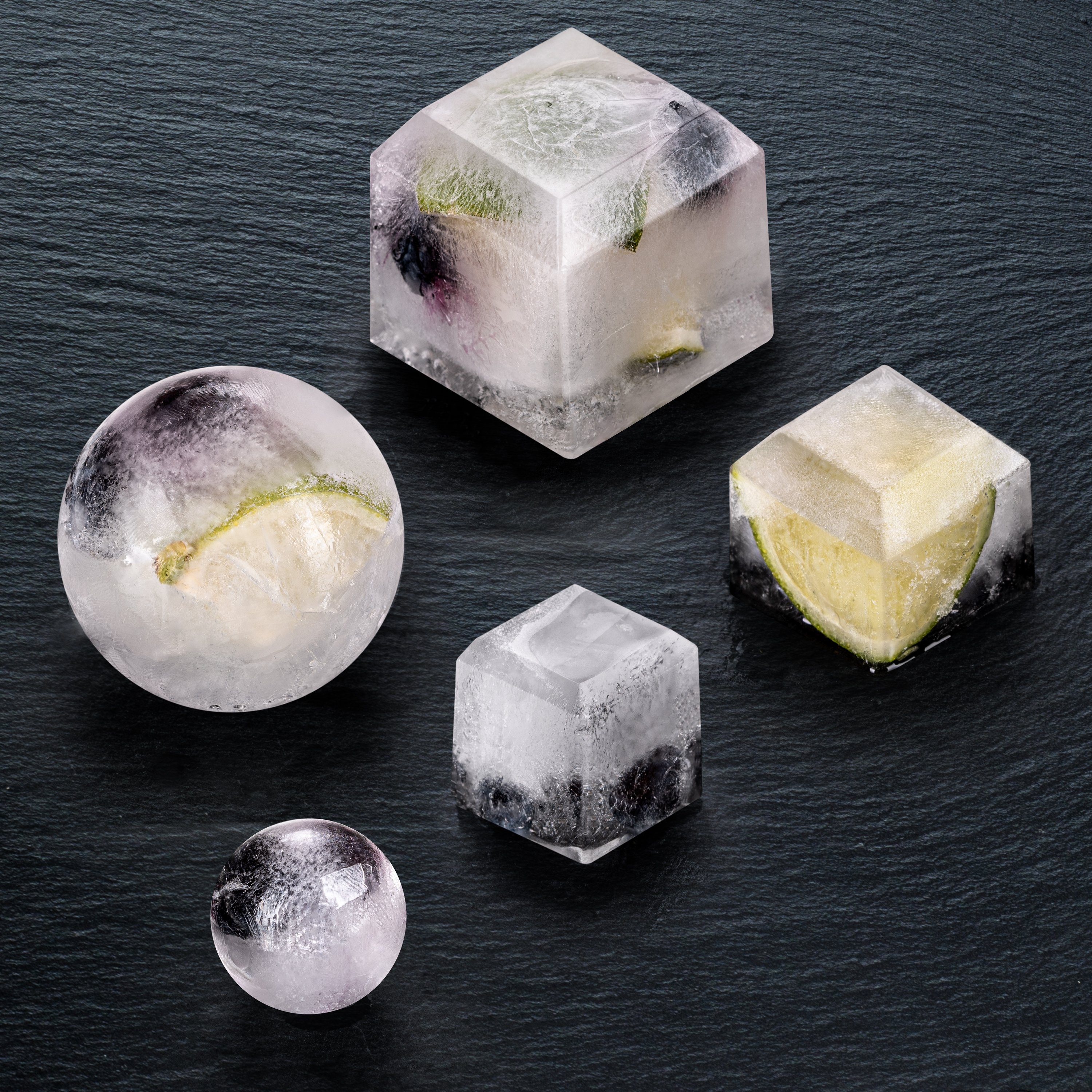 Blumtal Eiswürfelform Eiswürfelform Silikon Kugeln - Kugelgröße XXL, 2x4er Pack, Eiskugelform BPA frei, Leichtes Herauslösen der Eiswürfel