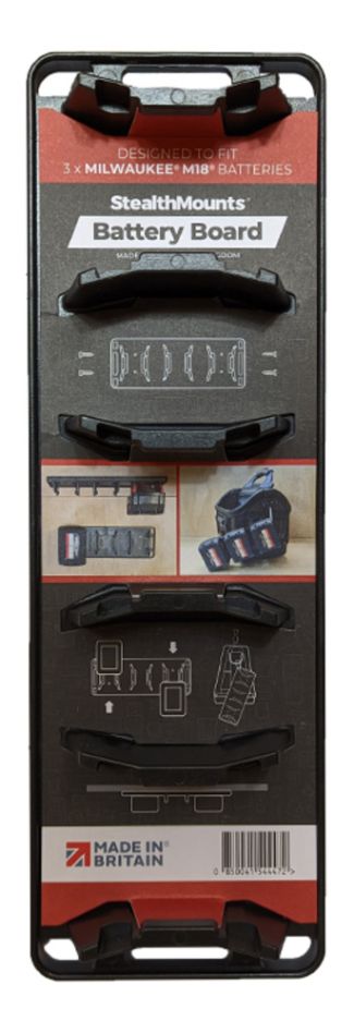 Uchwyt na akumulator StealthMounts BD-MW18-1 w kolorze czarnym do Milwaukee M18