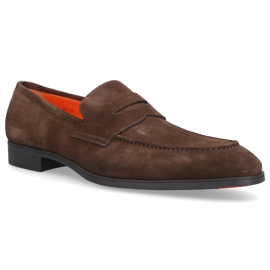 Santoni - Loafer 17944 Veloursleder - braun