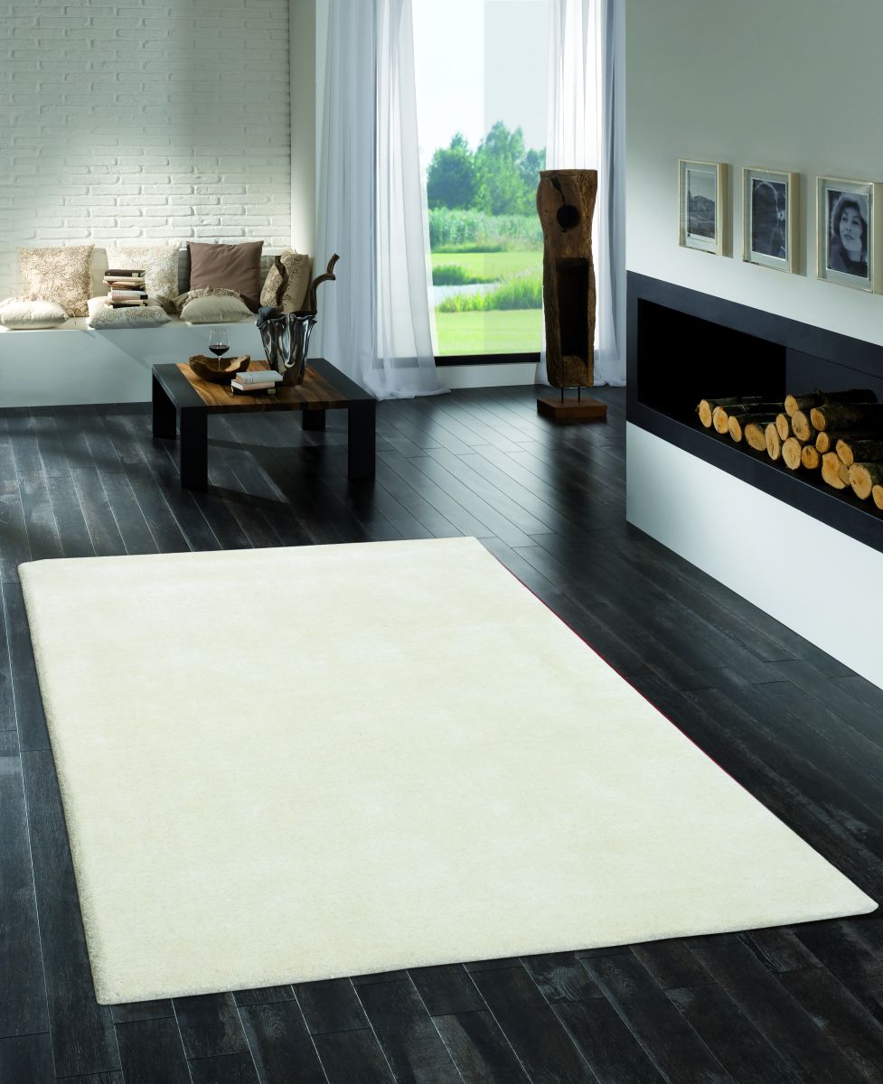 Teppich aus Indien Calvi Weiss 60 x 090 cm