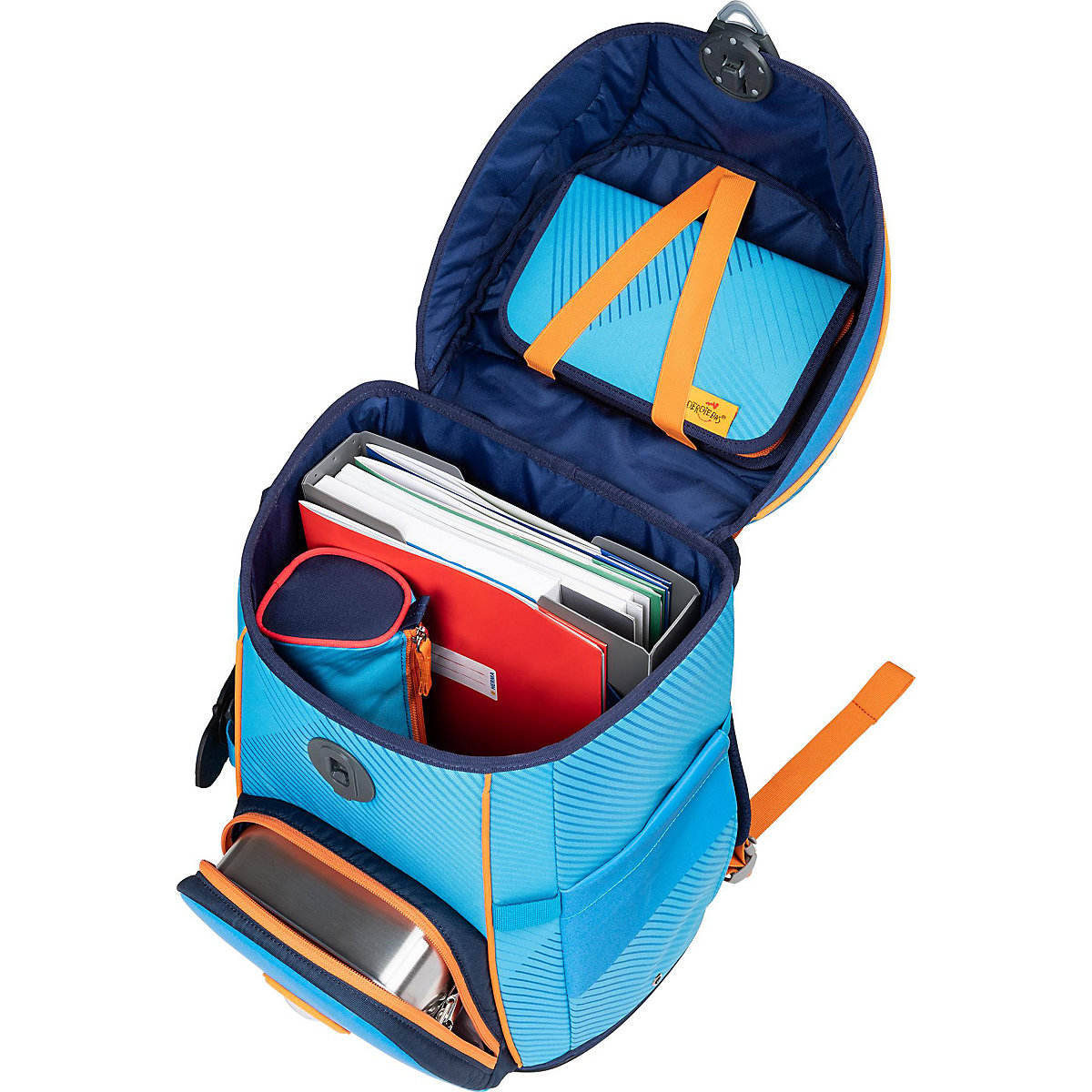 Schulrucksackset ErgoFlex EASY SUPERFLASH EXKLUSIV Supercar, 5-tlg., inkl. Wechselbuttons (2023)