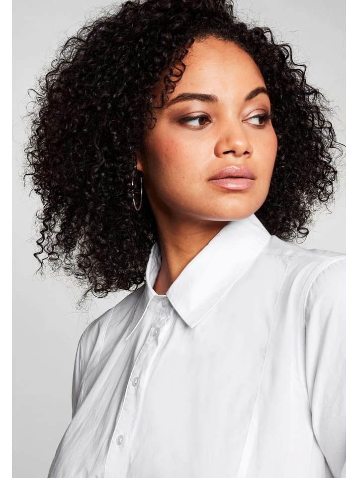 sheego Longbluse in weiß günstig kaufen