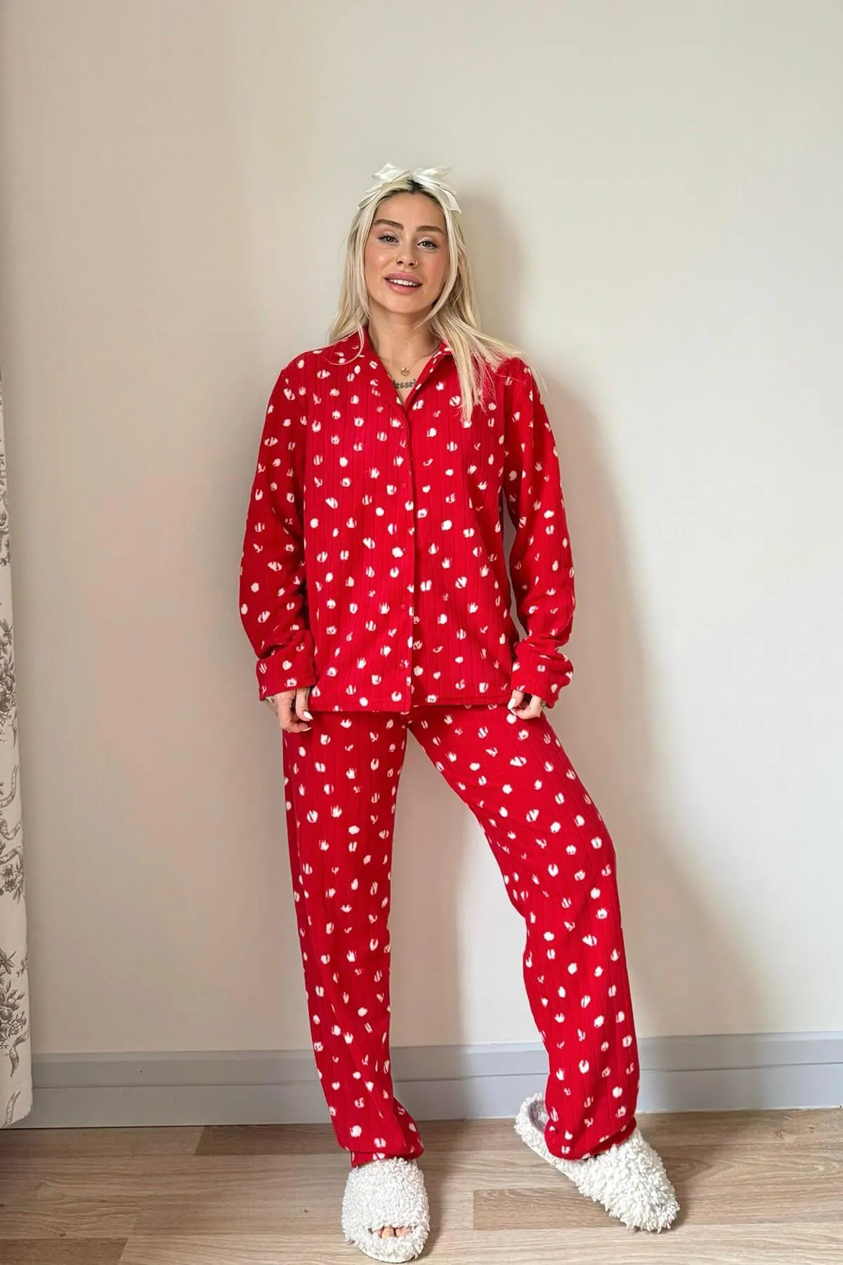 Pijamaevi  Pyjama set - Rot - Print