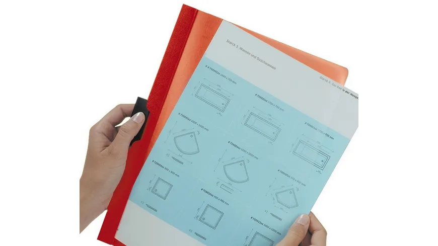 DURABLE Klemm-Mappe DURACLIP® A4 30 Blatt rot