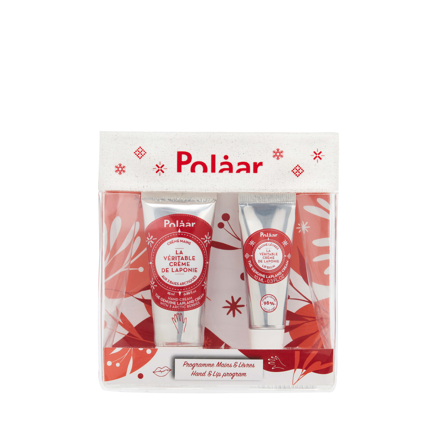 Polaar La Véritable Crème de Laponie Coffret Crème Mains + Baume Lèvres