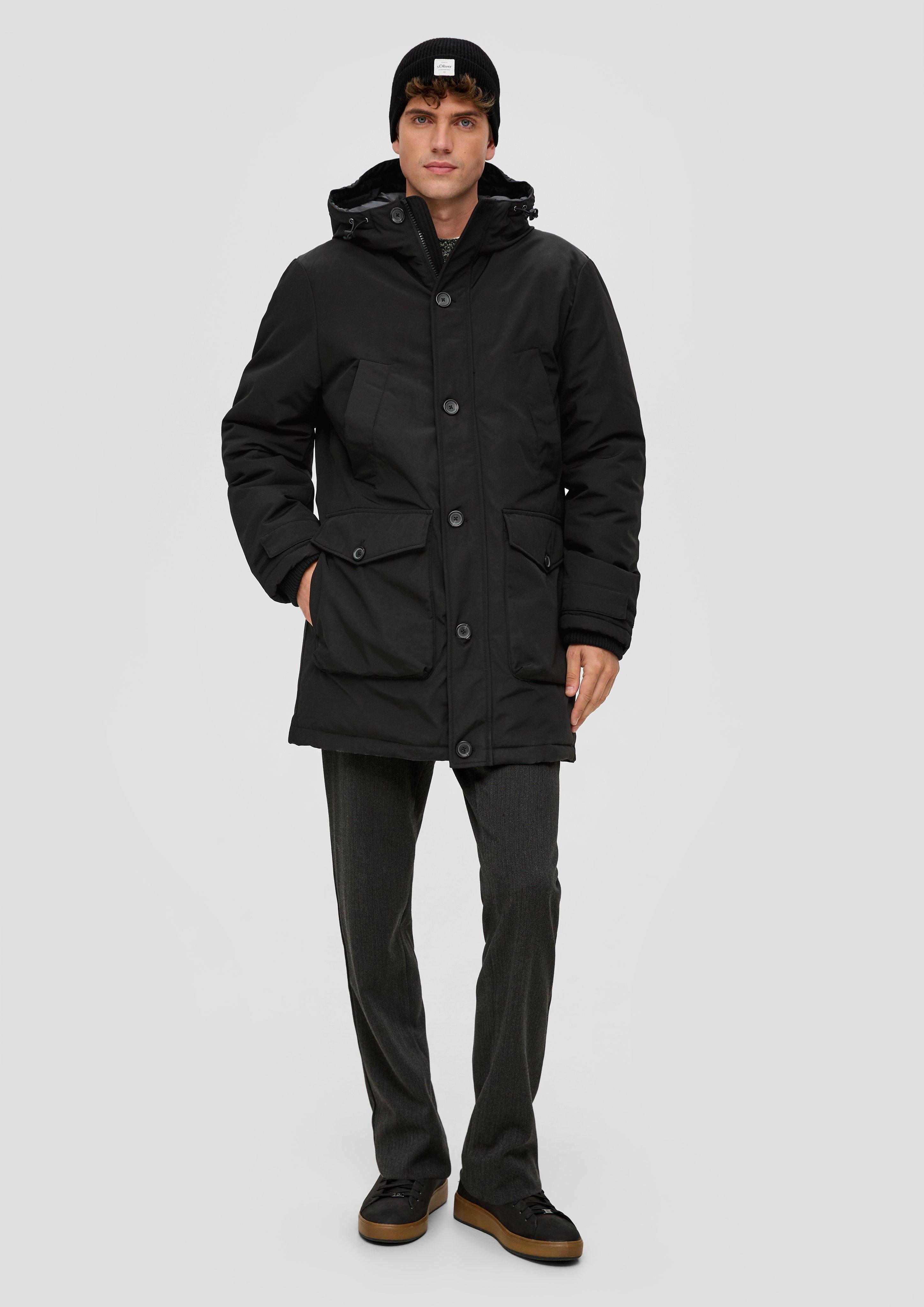 Jacke mit fixierter Kapuze  2132326-9999