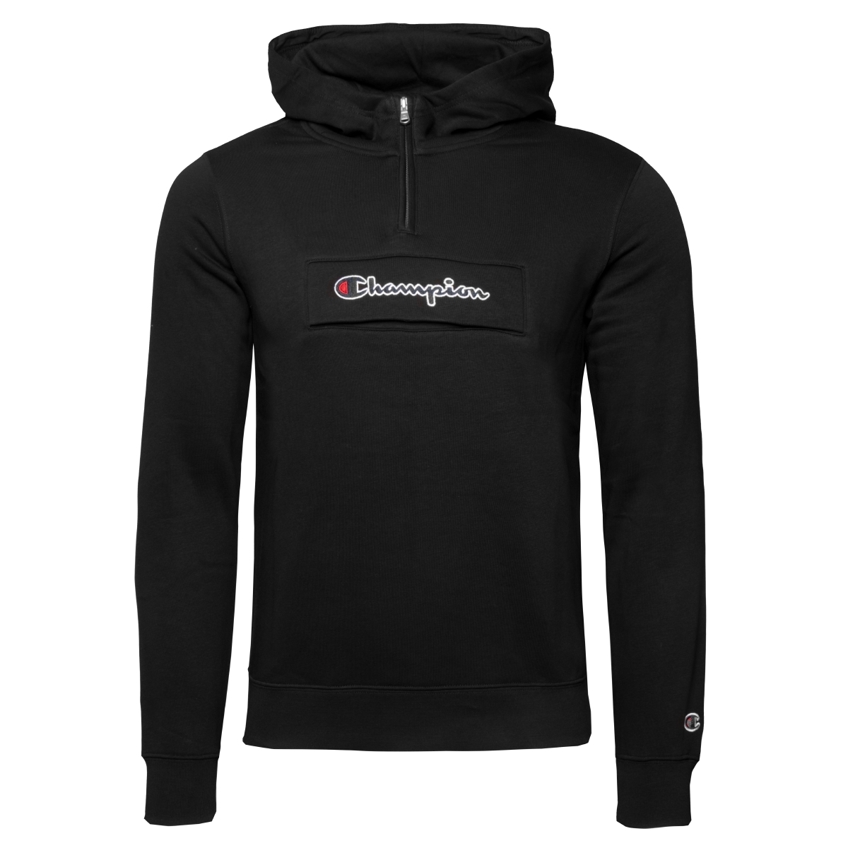 Champion Hooded Half Zip Kapuzenpullover schwarz