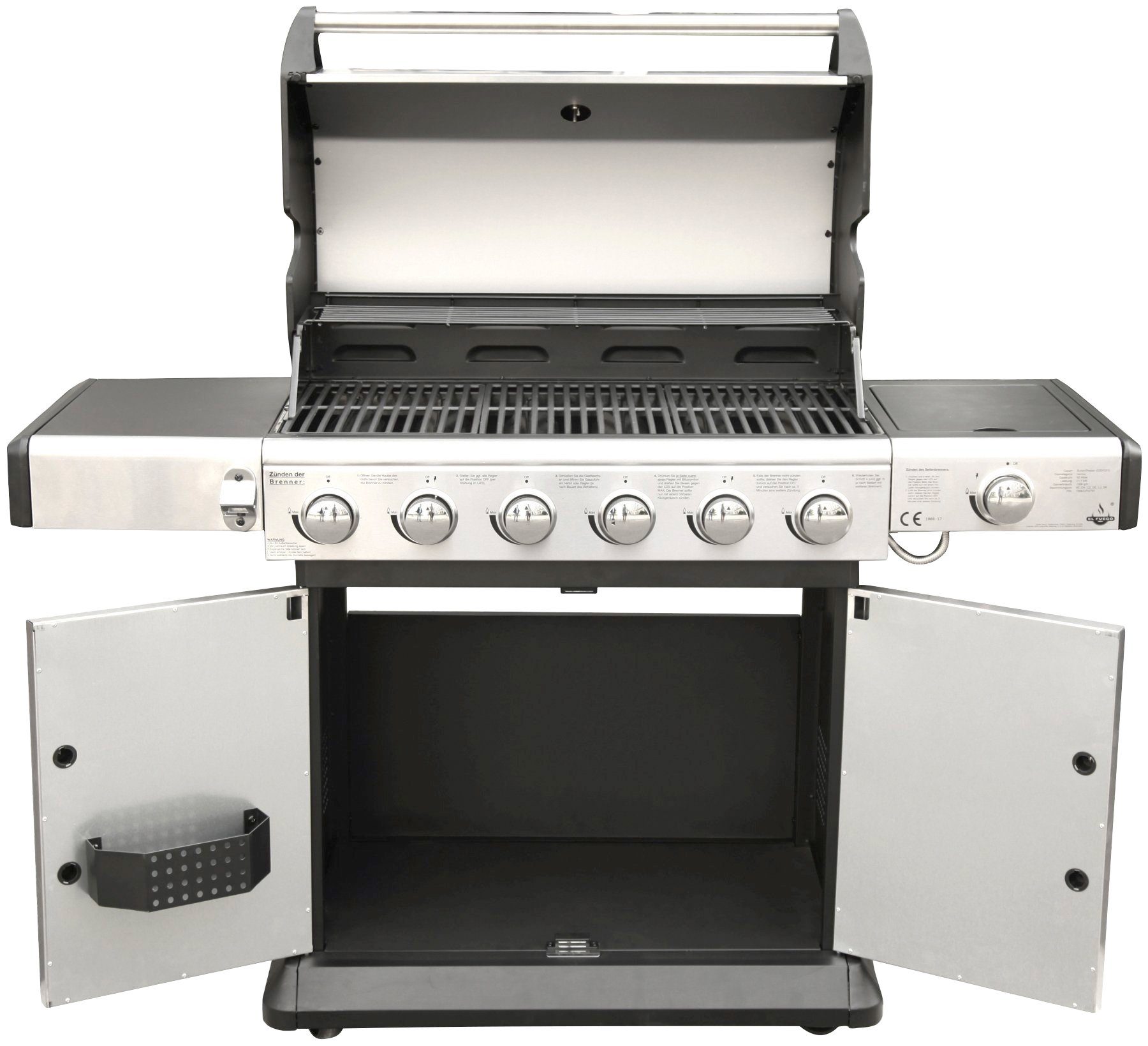 El Fuego Gasgrill Deluxe, BxTxH: 148x56x112 cm