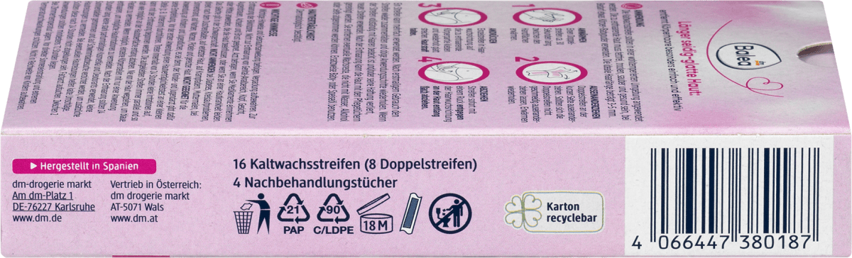 Kaltwachsstreifen Bikinizone, 16 St