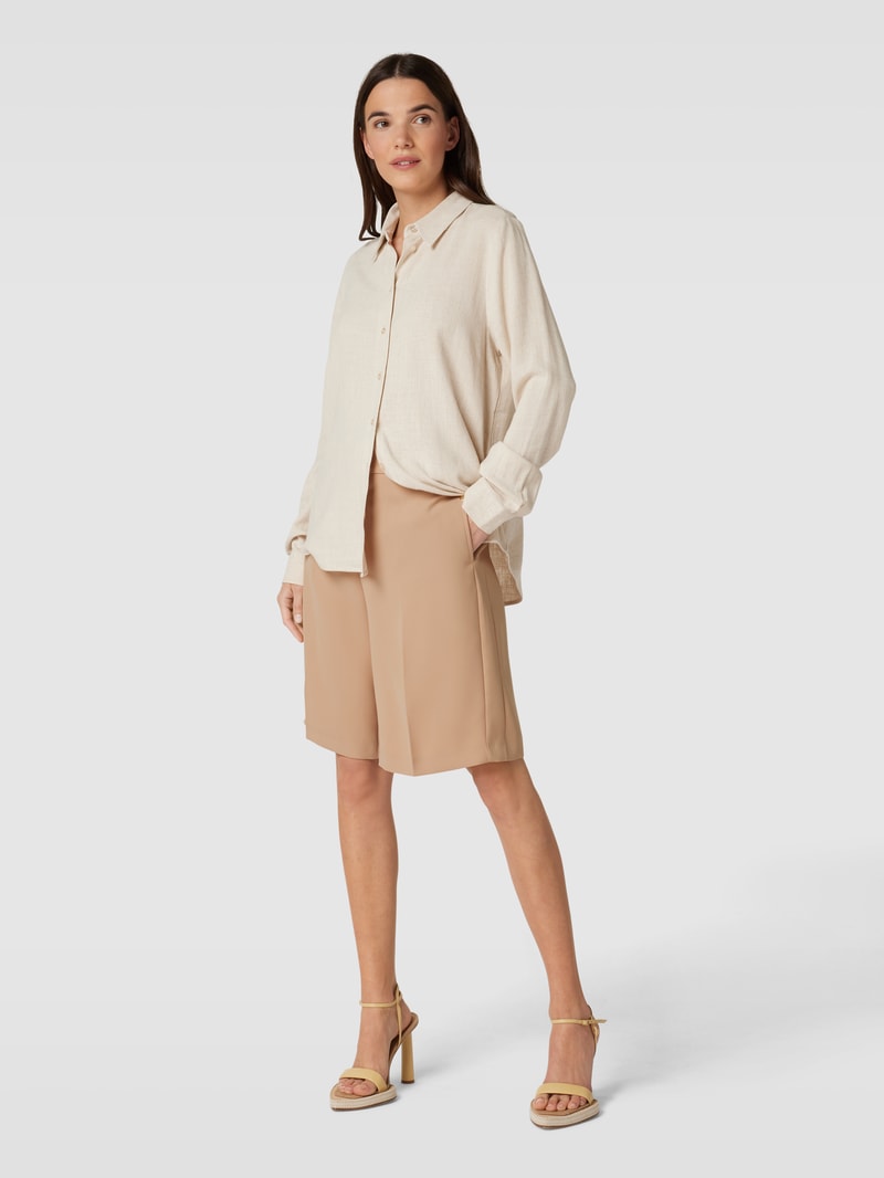 Bermudas mit Label-Detail Modell 'Jules Leia' in beige