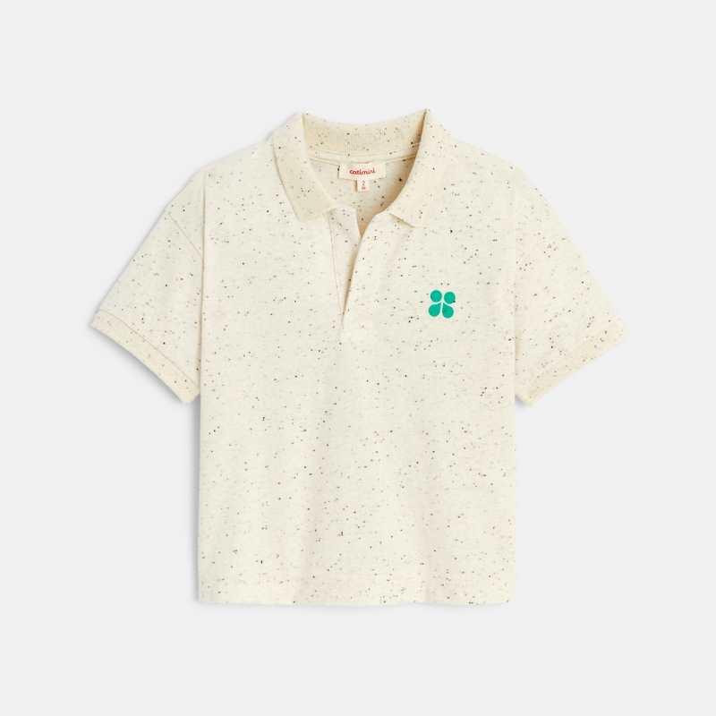 Polo bébé garçon beige grisé tropical bébé garçon Catimini