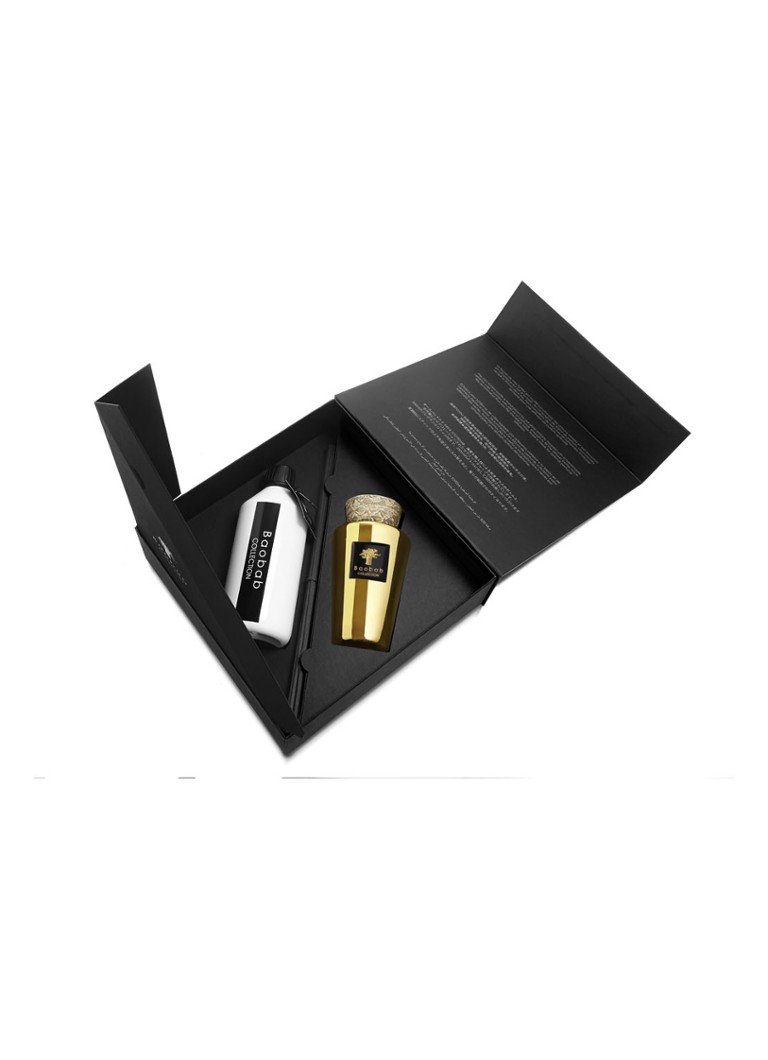 Bâtonnets parfumés Baobab Collection Mini Totem Aurum 250 ml avec recharge 500 ml