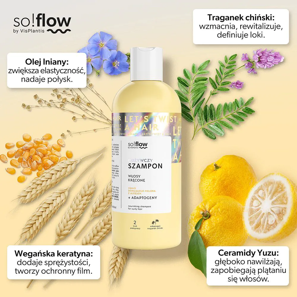 So!Flow Θρεπτικό Σαμπουάν για Σγουρά Μαλλιά