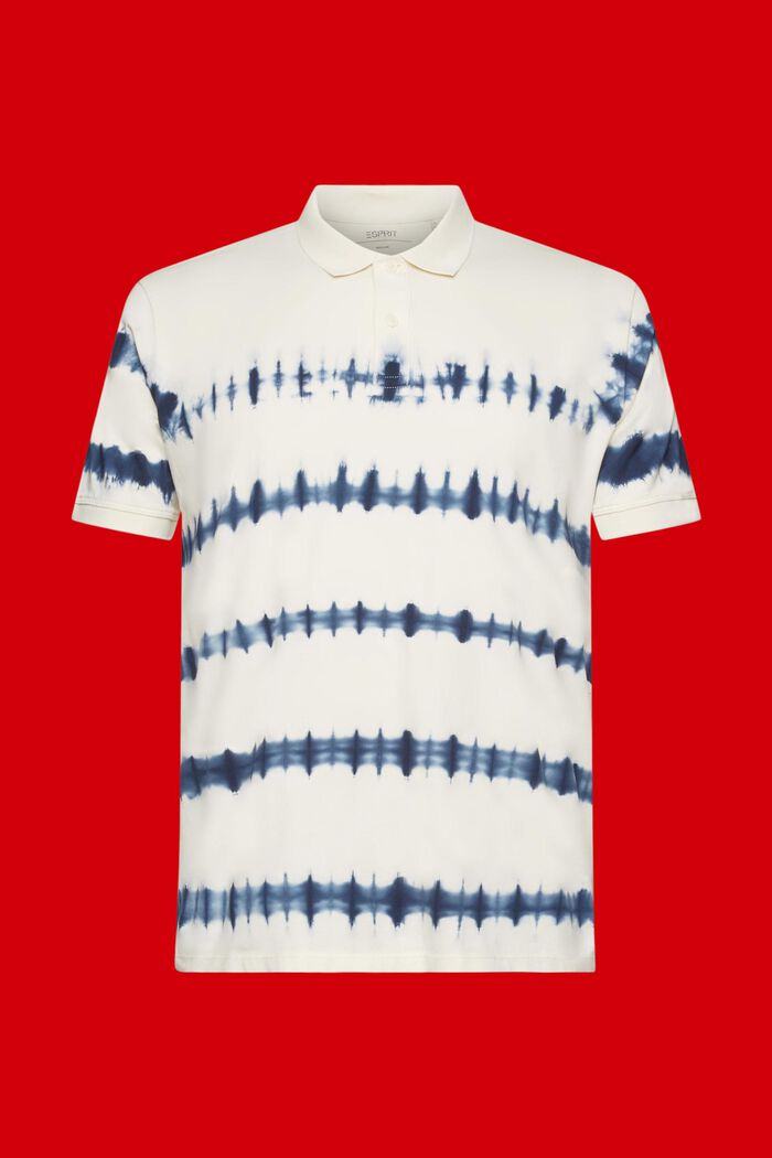 Poloshirt aus Baumwolle im Tie-Dye