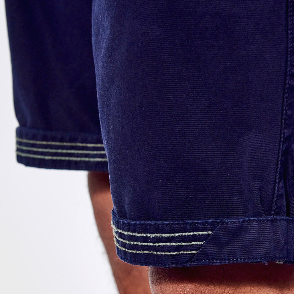 SABER  Short régular bleu Homme en 100% coton