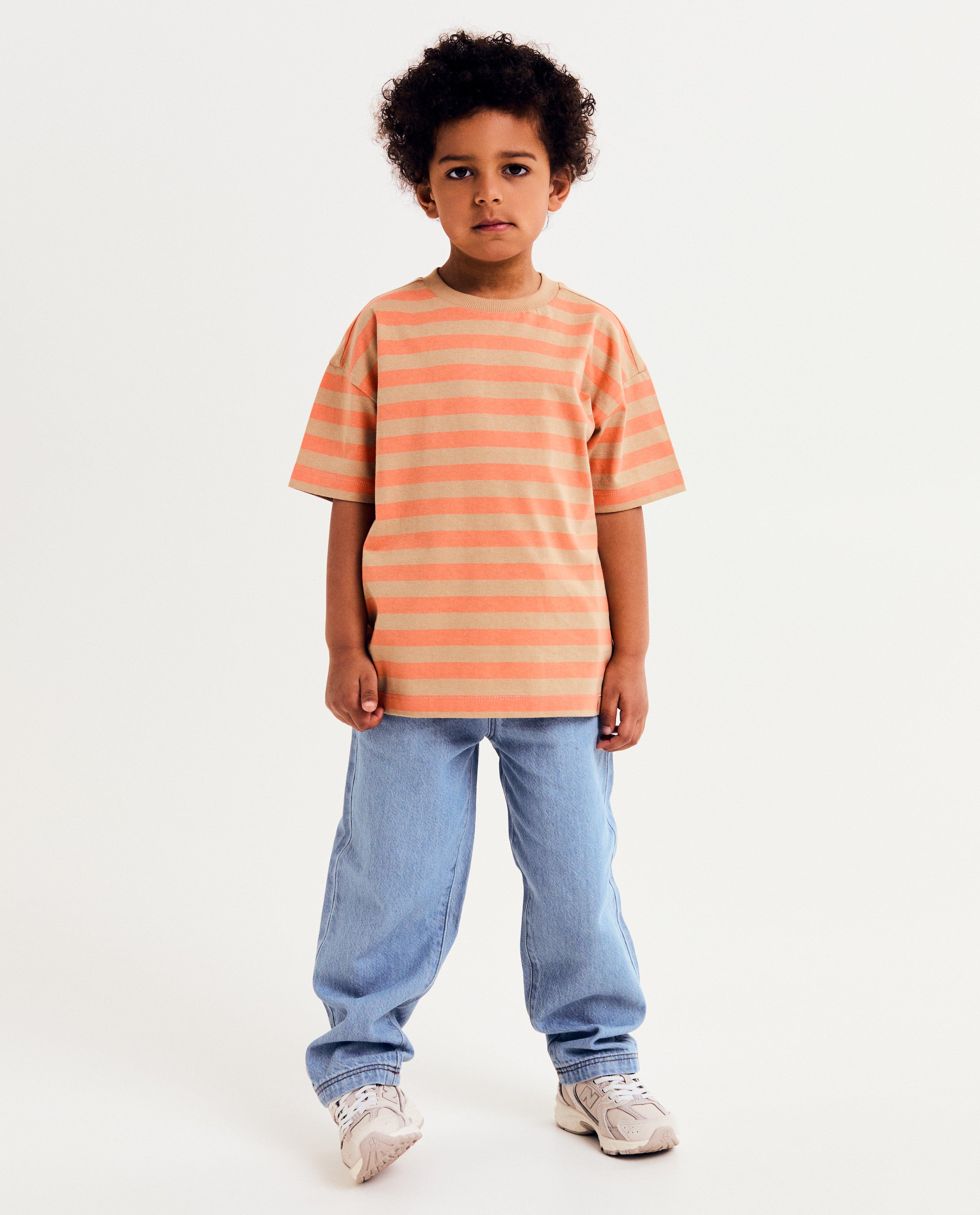 Tricou Maya cu dungi maro deschis