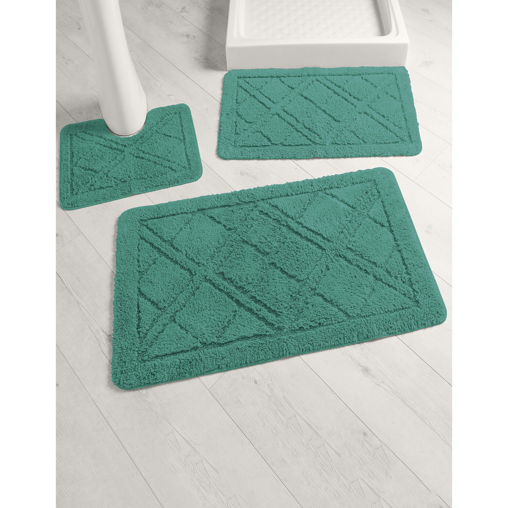 Tapis de bain losanges