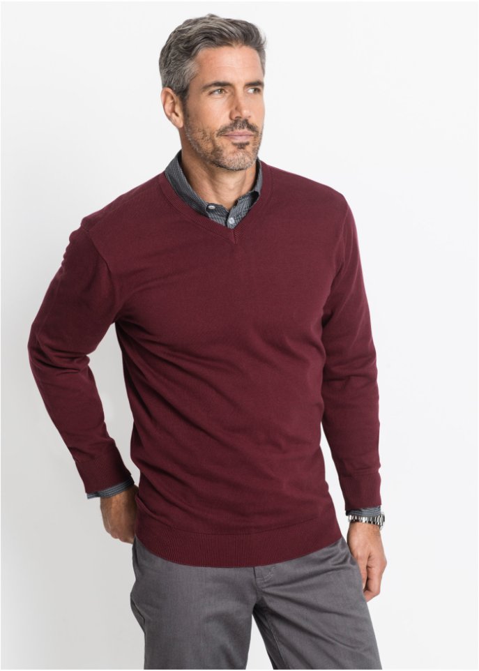 Pullover mit V-Ausschnitt