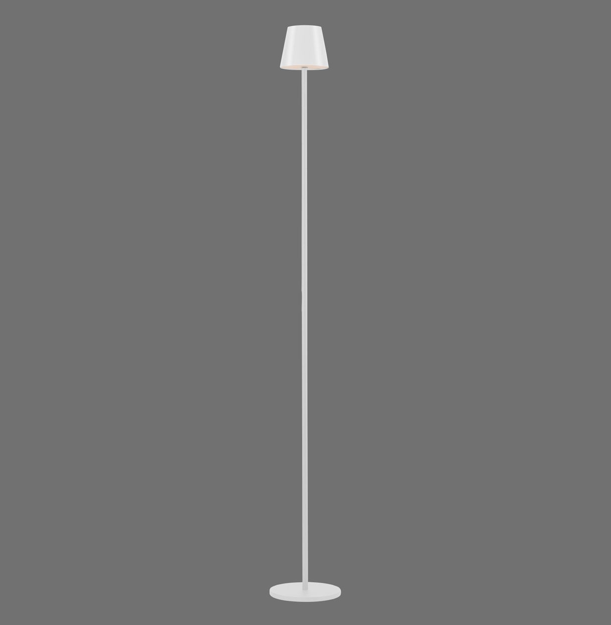 JUST LIGHT Akku-Stehleuchte EURIA, 1x LED-Board/2,50Watt/3000Kelvin, IP54, Weiss