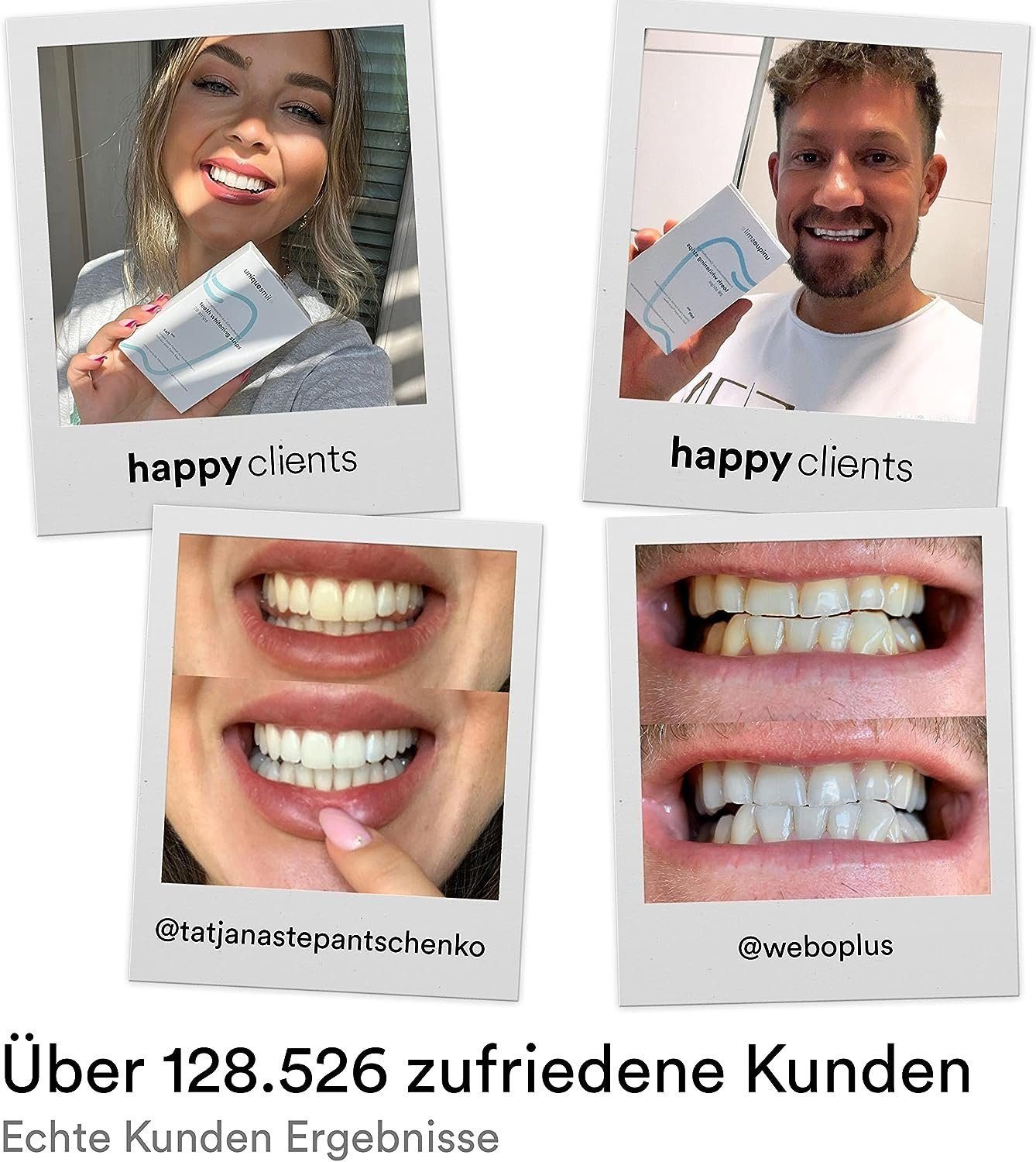Uniquesmile White Stripes Zahnaufhellung, Zahnaufhellung Streifen, Whitestrips, Bleaching Weiße Zähne